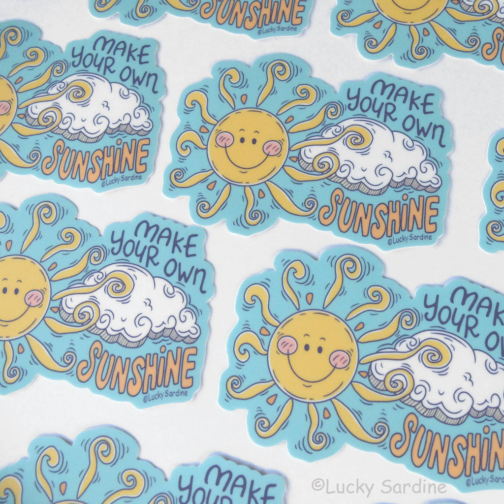 Vinyl Sticker: Make Your Own Sunshine – Favourite Things Collective