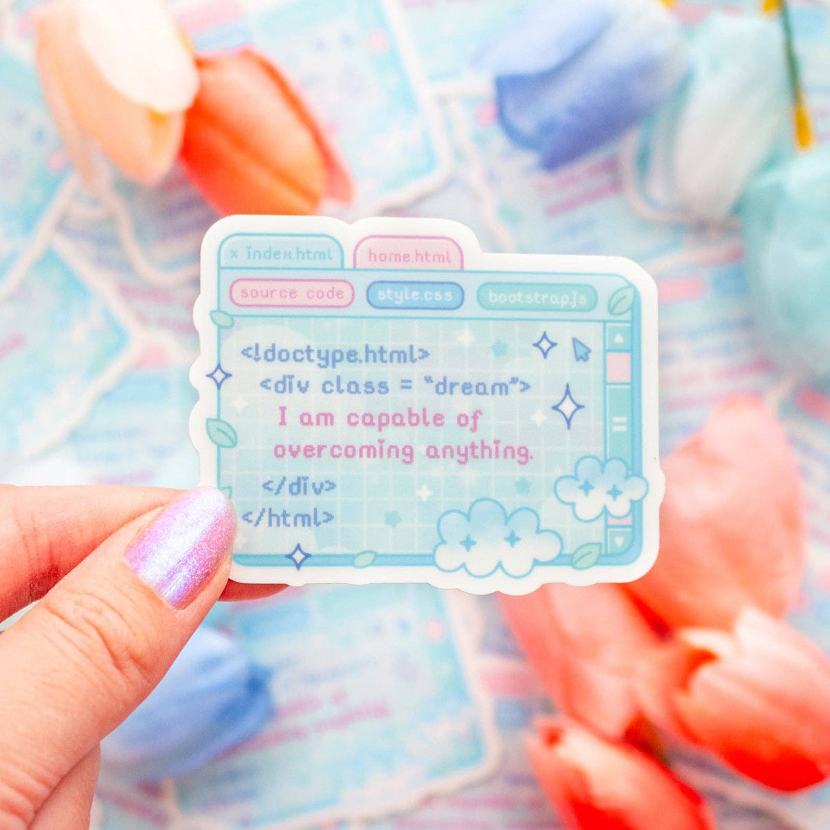 Encoding Stickers Vinyl Sticker: Coding Affirmation – Favourite Things Collective