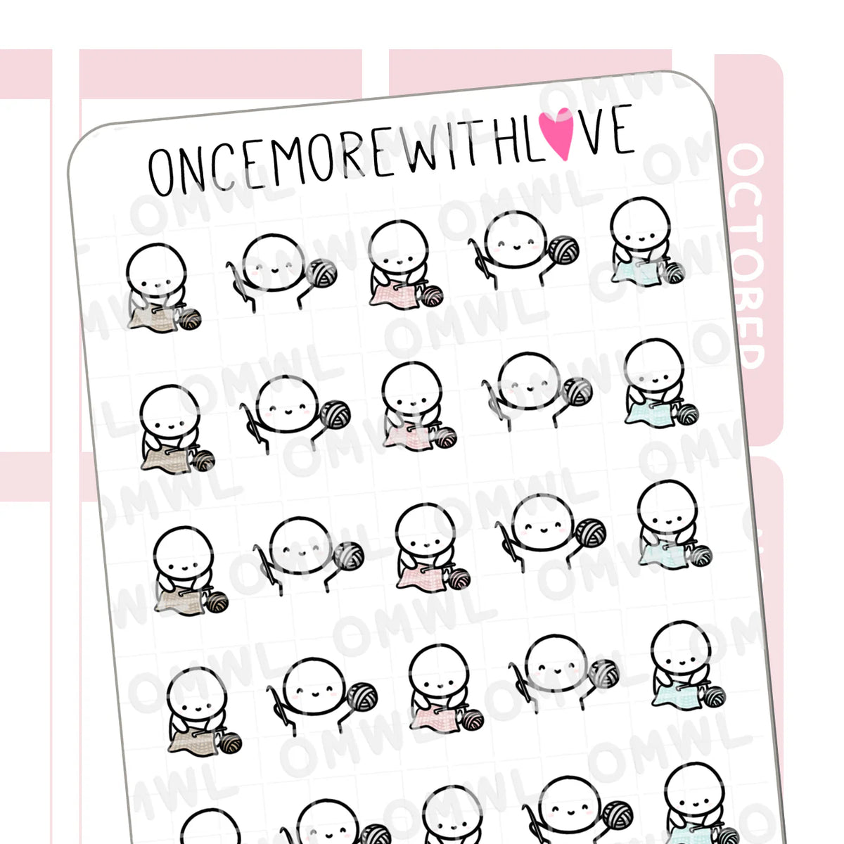 Sticker Sheets: Crochet – Favourite Things Collective
