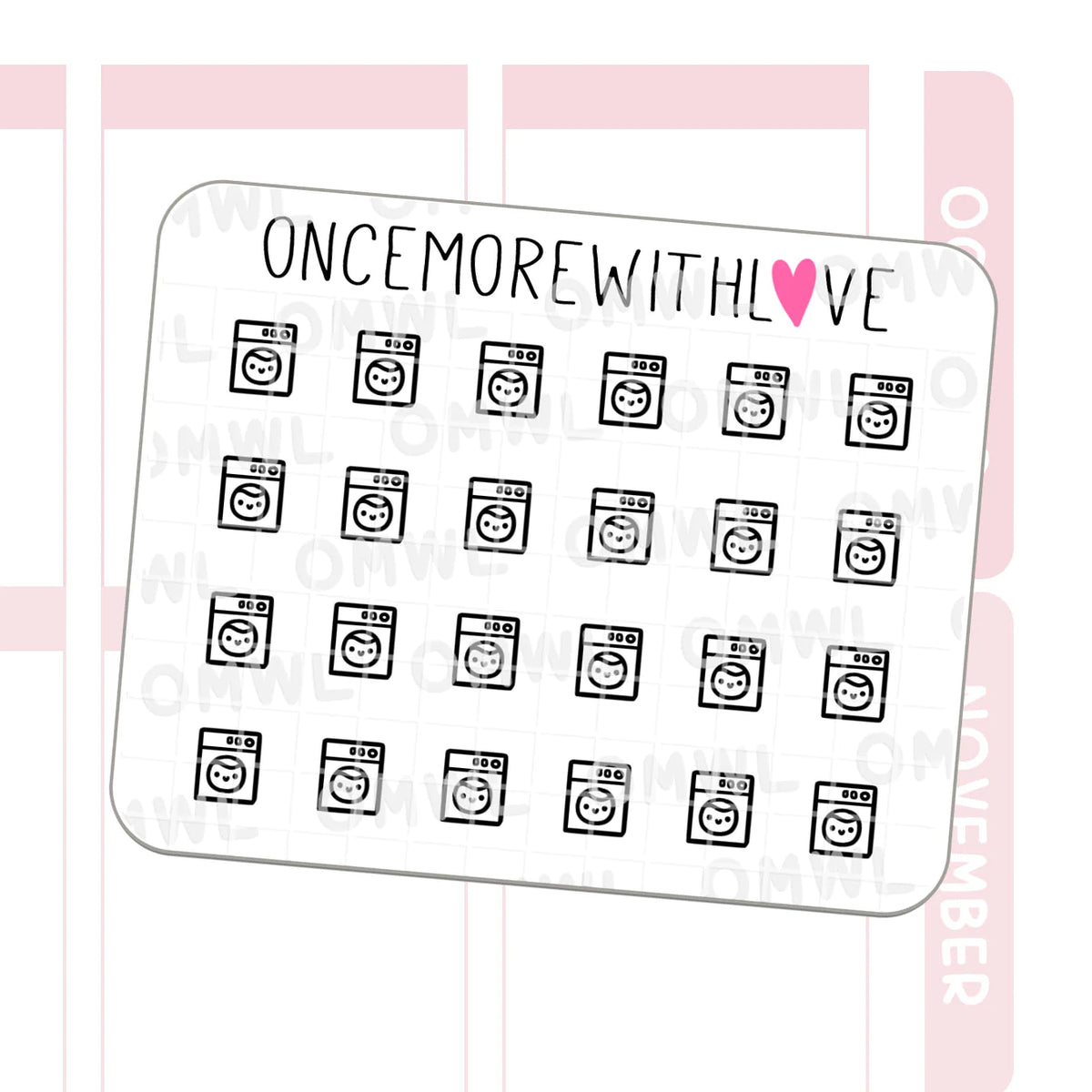 Sticker Sheets: Icons | Laundry Machine | Mini – Favourite Things ...