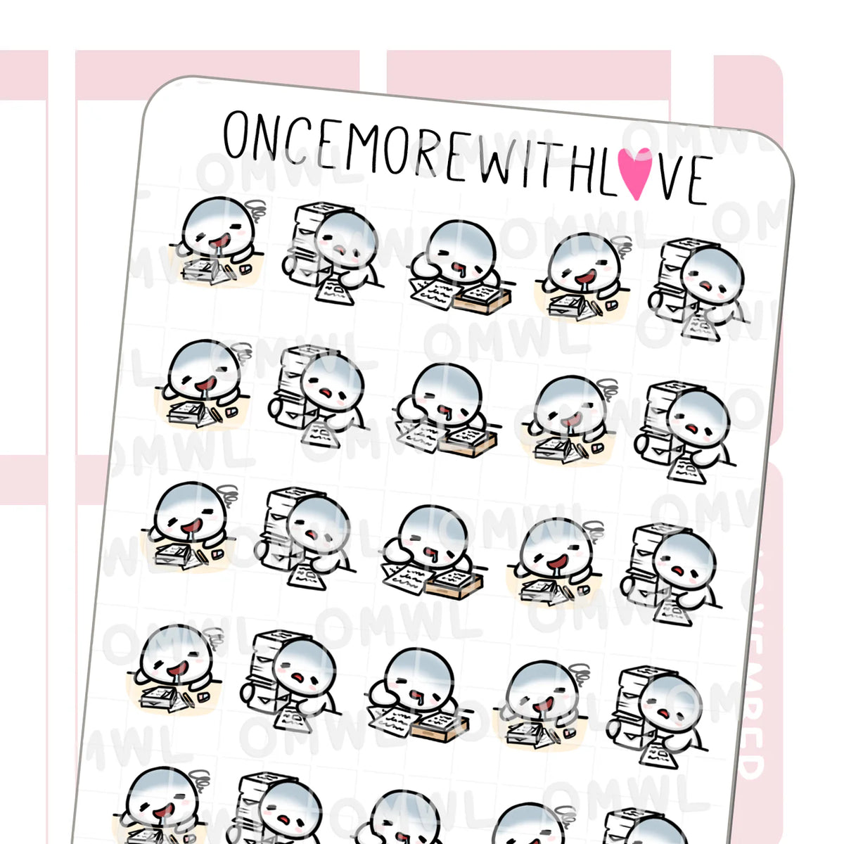 Sticker Sheets: Overworked – Favourite Things Collective
