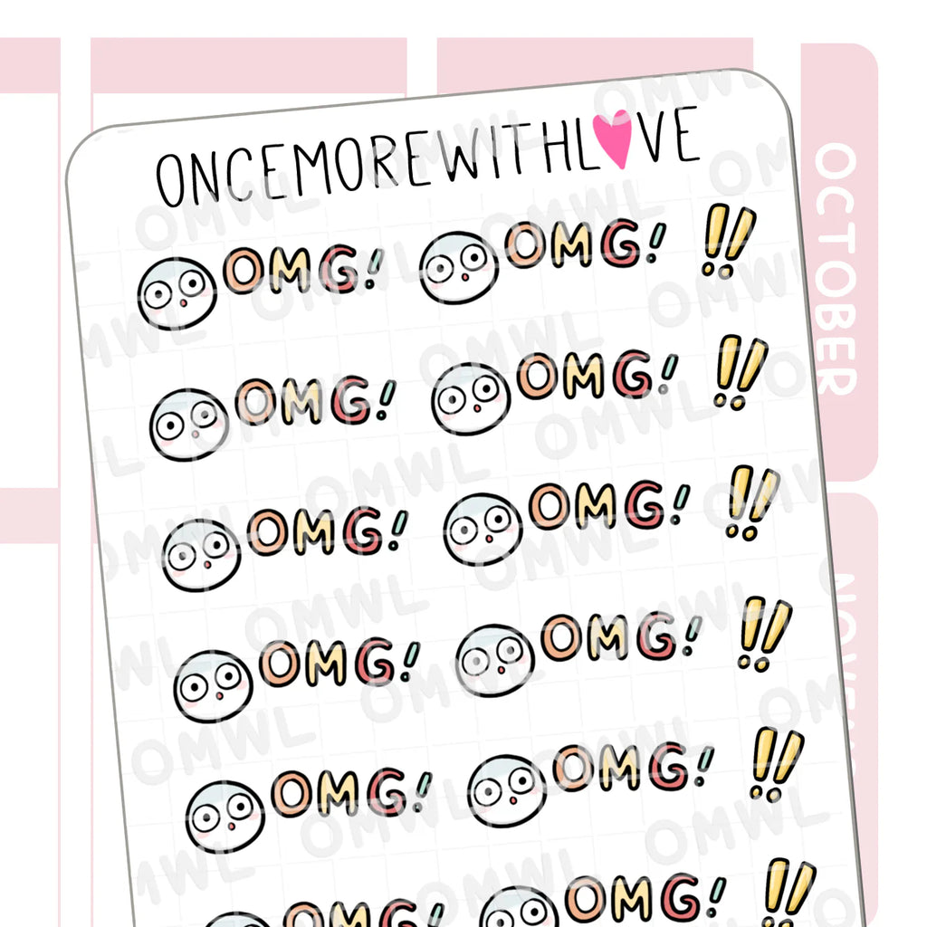 Sticker Sheets: Omg! – Favourite Things Collective