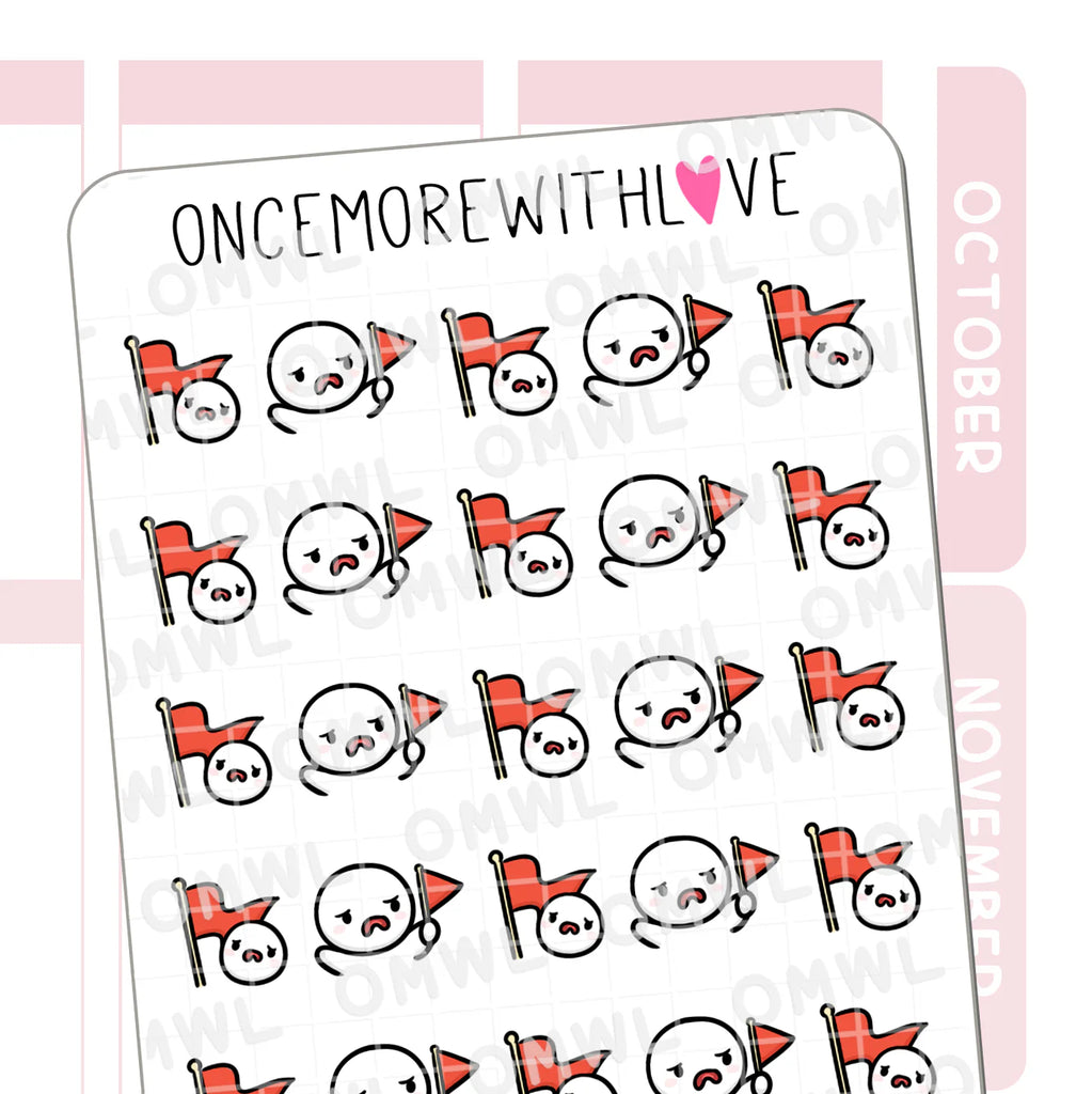 Sticker Sheets: Red Flag – Favourite Things Collective
