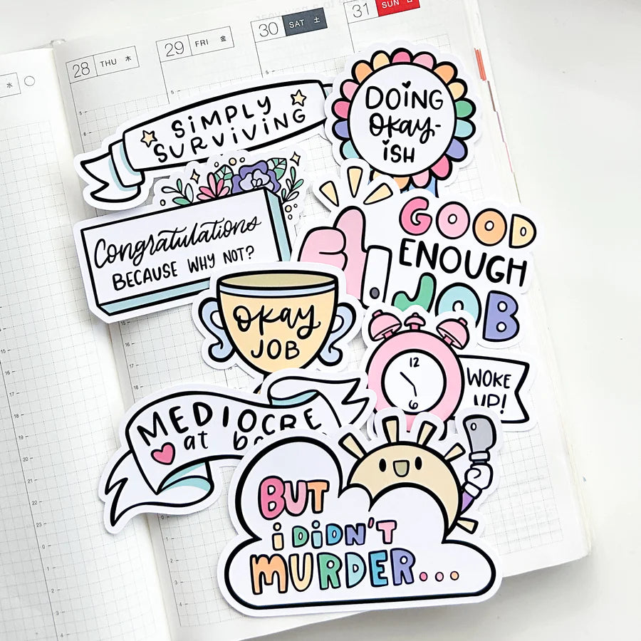 Vinyl Sticker: Survival Quotes – Favourite Things Collective