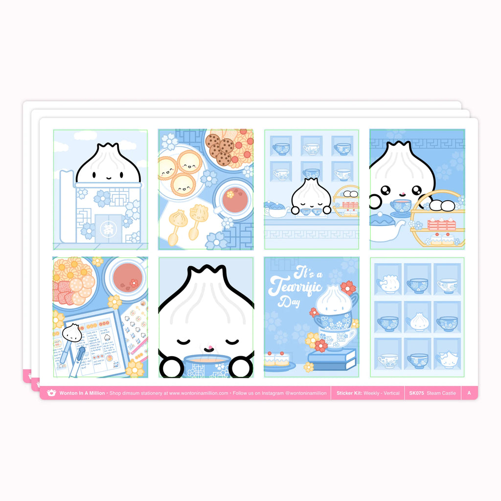 Wonton in a Million - Boba Date Notes Stickers Wonton in a Million - Boba Date Notes Stickers