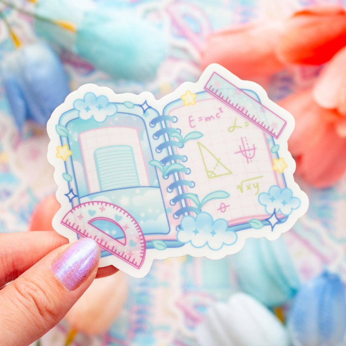 Mathematics Notebook Sticker Vinyl Sticker: Math Notebook – Favourite Things Collective