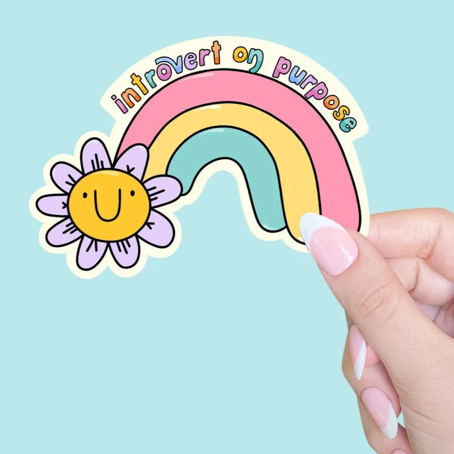 Introvert Sticker Sticker: Introvert On Purpose – Favourite Things Collective
