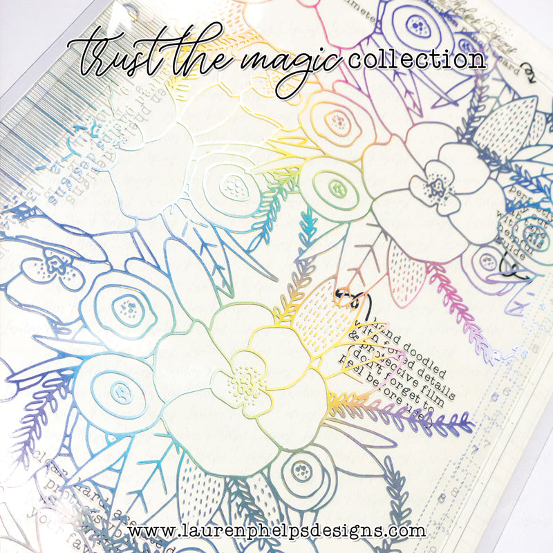 Trust The Magic Holo Silver Foil Pencil Board