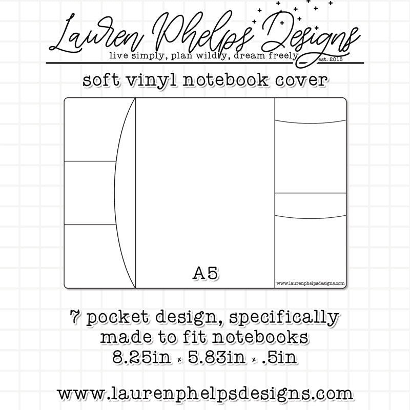 Notebook Cover - A5 LPD - Soft Vinyl.