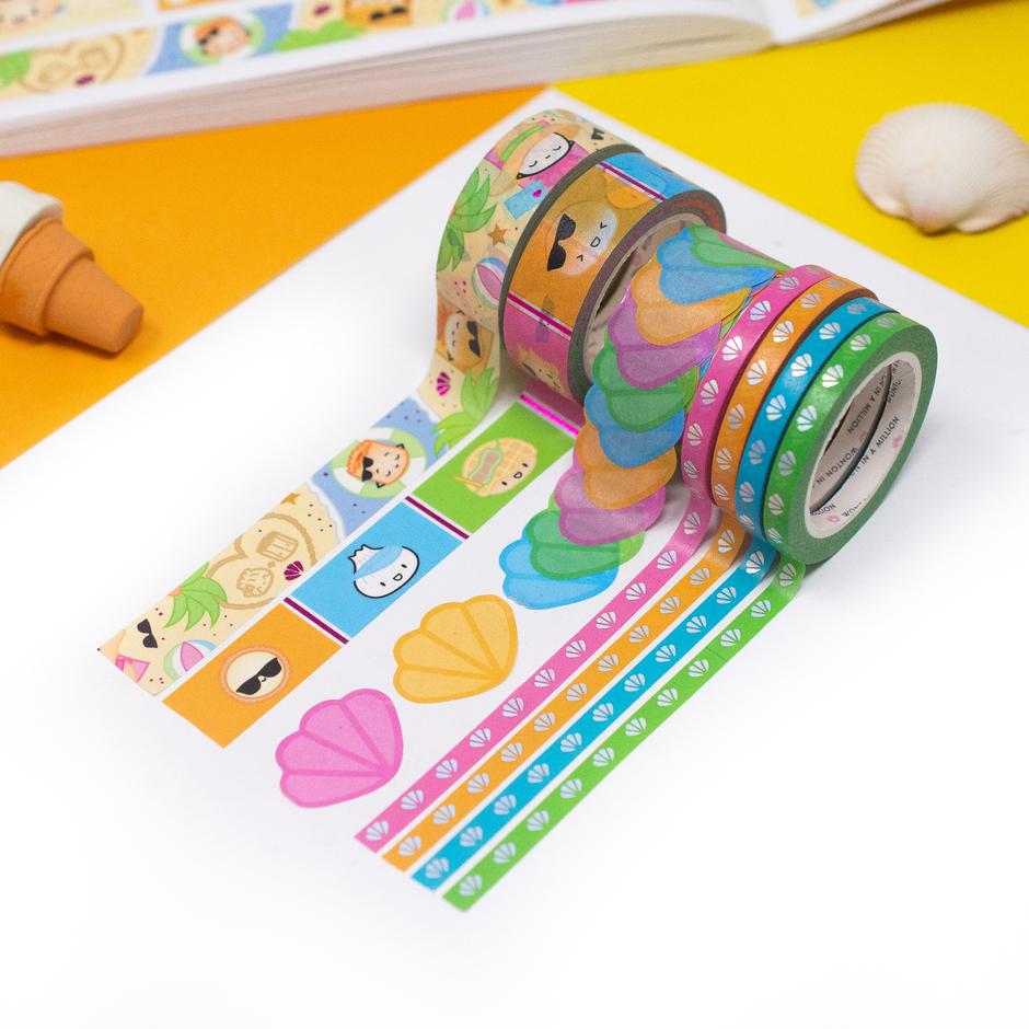 Washi - Sun's Out, Buns Out (Set Of 7).