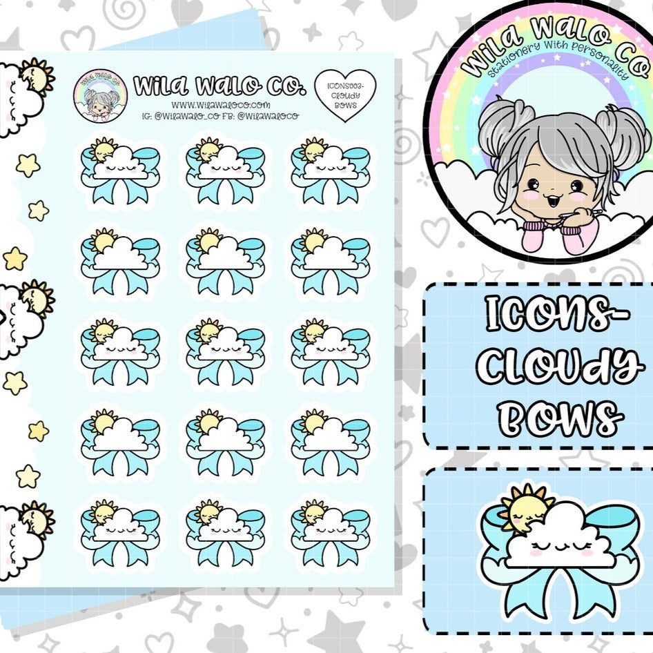 Icons - Cloudy Bows Weather Tracking.