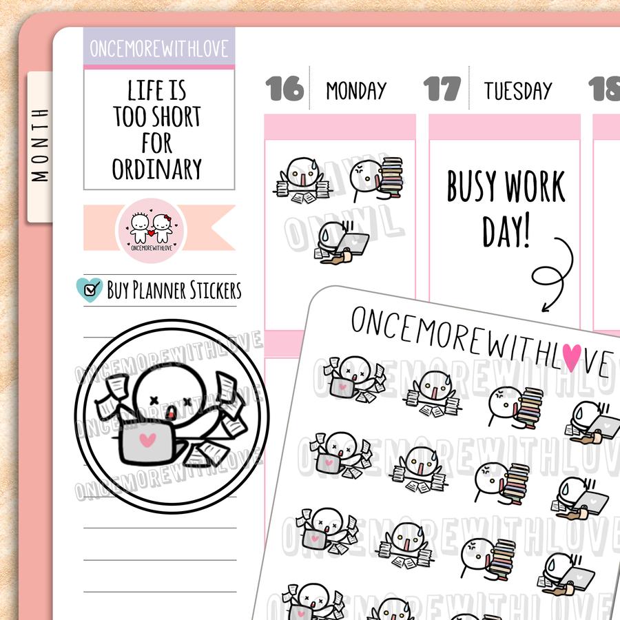 Sticker Sheets: Busy Work Day – Favourite Things Collective