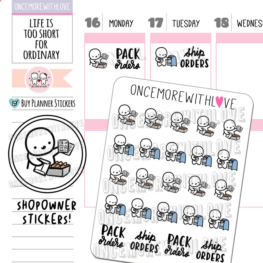 Tracker - Shopowner: Pack and Ship Munchkin Stickers.