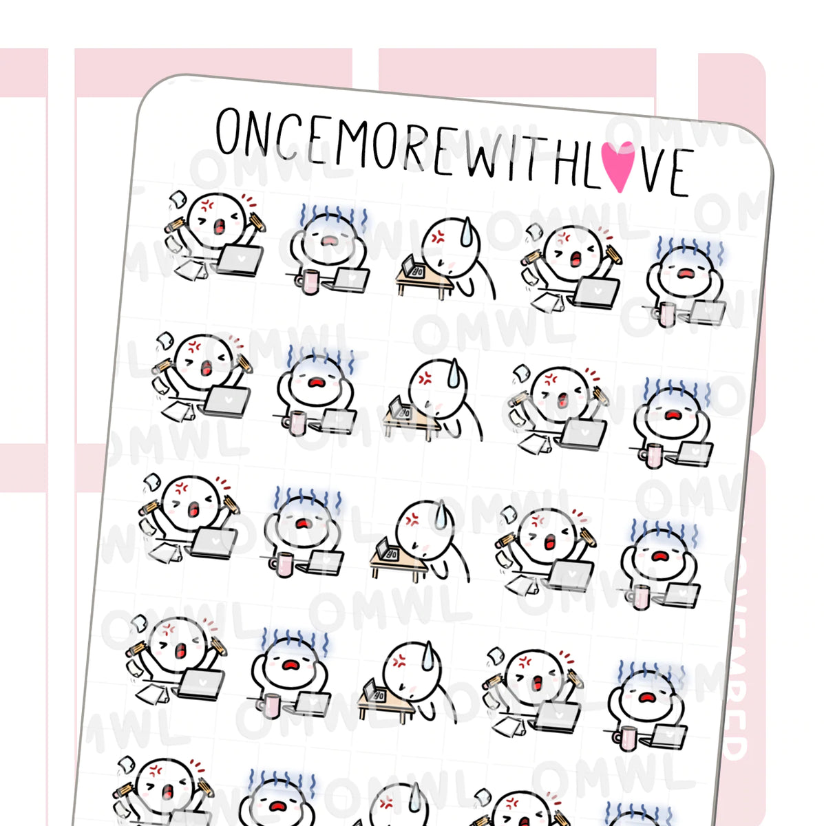 Sticker Sheets: Frustrated With Work – Favourite Things Collective