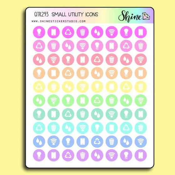 Sticker Sheets | Icons: Utilities – Favourite Things Collective