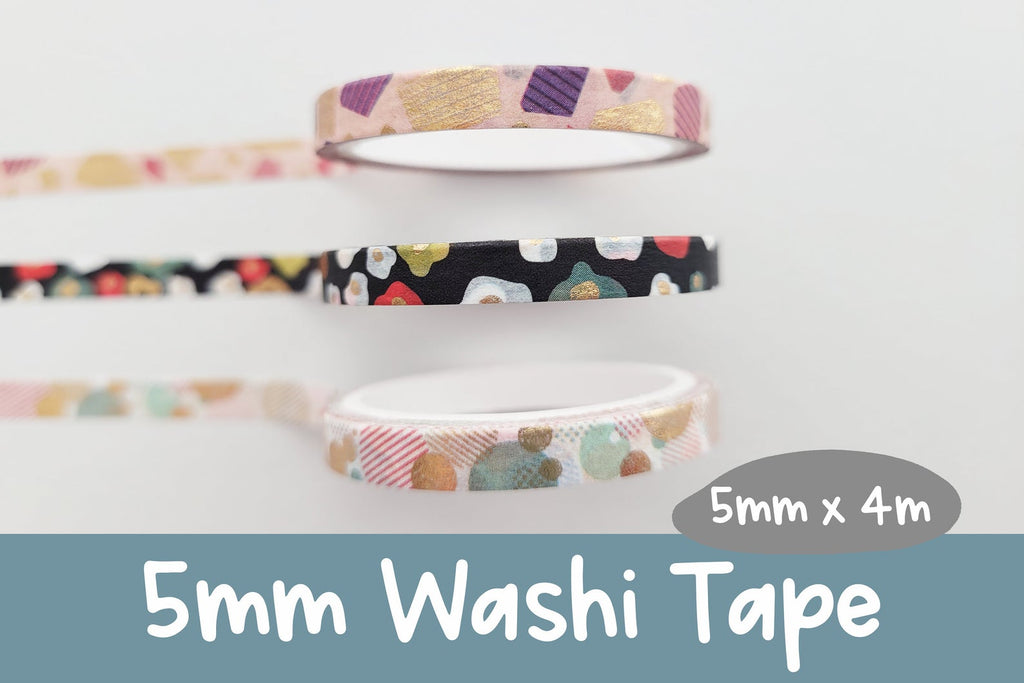 Washi - Abstract Designs Set - 5mm.