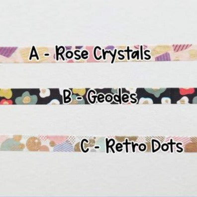 Washi - Abstract Designs Set - 5mm.